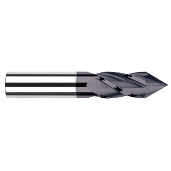Picture of Harvey Tool 15406-C3 3/32 Dia x 60 CarbideDrill/Mill, AlTiNDrill/Mill Carbide AlTiN Single End Drill Point